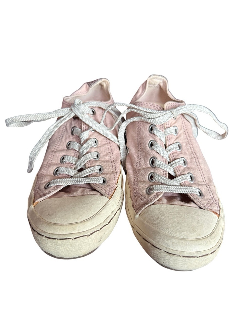 Converse Pink Canvas Low Top Sneakers